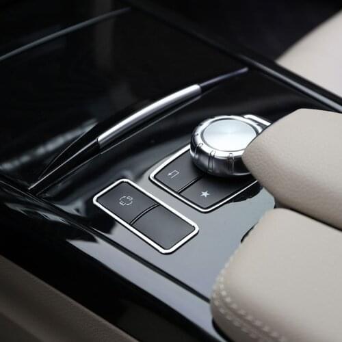 Aluminum Alloy ES Button Frame Trim For Mercedes Benz E Class W212 C207 E350 Coupe 2013-2017 E200 E260 Car Accessories