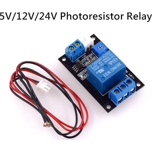 DC 5V/12V/24V Photoresistor Relay Sensor Light Control Switch Without Light Sensor Control Module