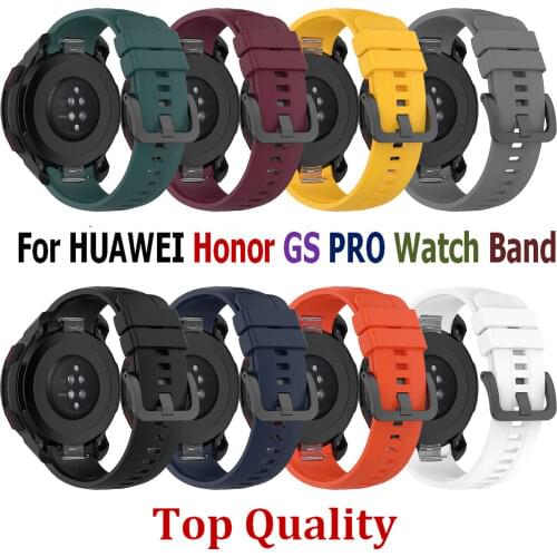 Top Quality Sport Silicone Bracelet Watch Band for Honor GS Pro Screen Tempered Glass Protectors For Honor Watch GS Pro Strap