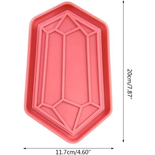 Serving Tray Epoxy Resin Mold Fruit Snack Plate Silicone Mould DIY Crafts Tools N0HE