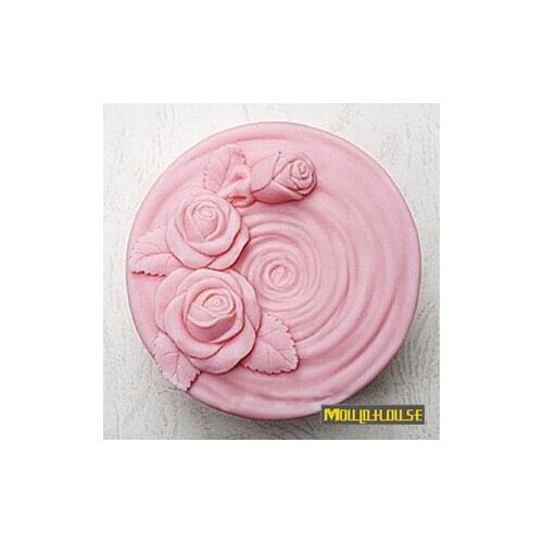 Silicone Cake Mold Bakeware Decorating Gum Paste Fondant Clay Soap Mold Rose Shaped 1pcs