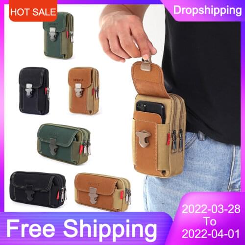 Outdoor Mini Fanny pack Molle Pouch Camping Zipper Waist Bag Key Coin Small Purse Organizer coin purse key bag