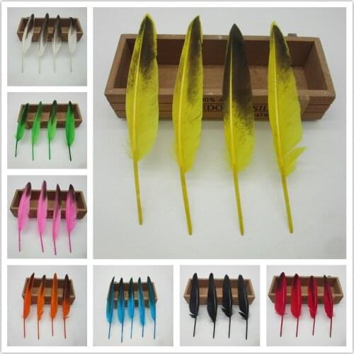 YY-tesco 100pcs/lot Beautiful Pheasant Feathers 13-18cm/5-8 Inch Natural Goose Feathers For Crafts Diy Wedding Decoration Plumes