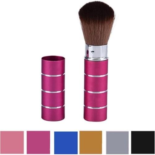 Womens Fashion Retractable Metal Brush Cosmetic Makeup Brushes Powder Foundation Blusher Brush Tool #Y