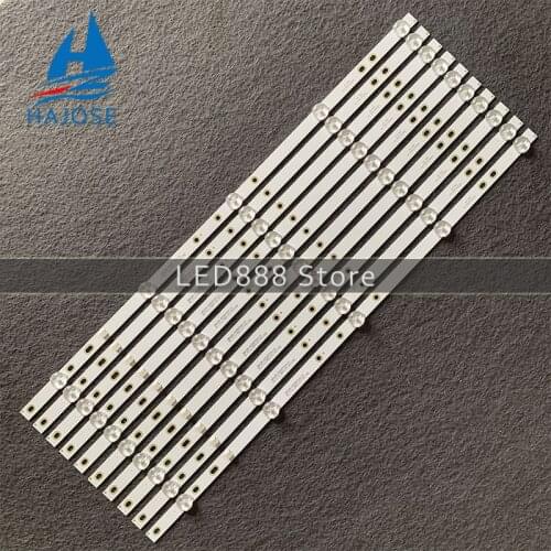 10 PCS/lot 5LED(3V) 530mm LED Backlight strip for BAIRD TI5510DLEDDS 2W2006-DS55M7800-01 DS55M78-DS02-V01 DSBJ-WG