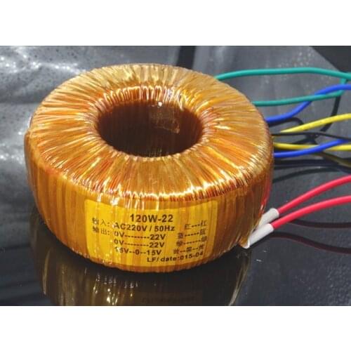 120W Toroidal Transformer Dual 18V Dual 22V For 3886 7294 Core Quality Transformer Pure Copper