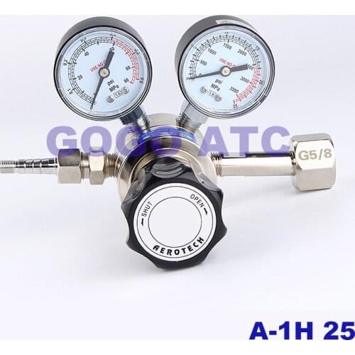 A-1H25 * 0.6-2.5 high precision single stage pressure reducer oxygen nitrogen argon hydrogen pressure reducing valve