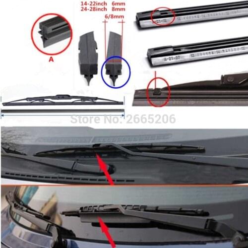 Free shipping car Windscreen Wipers Rubber strip Wiper Blade for Citroen c2 c4 c5 c4l c3 saxo xsara picasso accessories