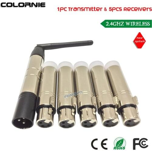 DHL Free Shipping DMX512 Wireless Lighting Controller Receiver Transmitter 2.4G