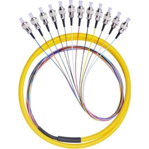 FC UPC 12cores fanout fiber optic Pigtail SM simplex 12 core Optical fiber pigtail Free shipping Buy more and save more