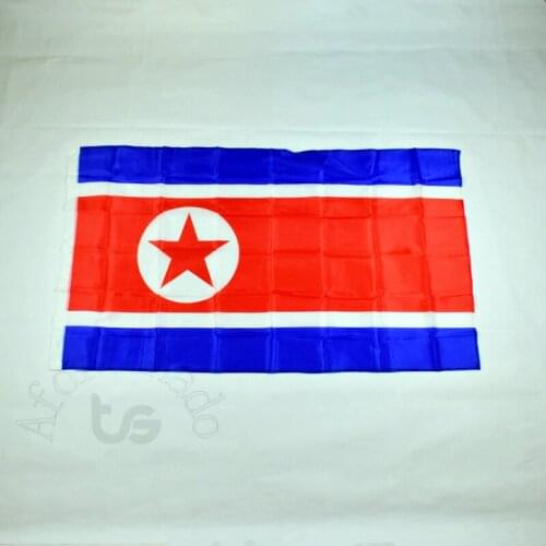 North Korea 90*150cm flag Banner 3x5 Foot National flag for meet,Parade,party.Hanging,decoration