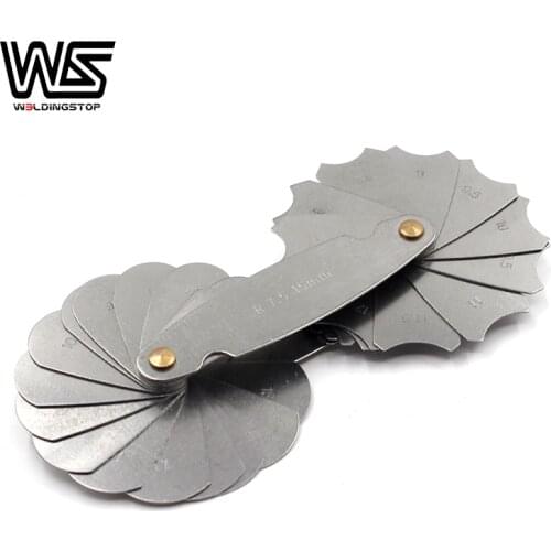 Radius gage Gauge Fillet 32pcs set R7.5-15mm Lock Device MEASUREMENT Tools stainless steel