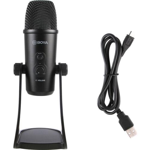 BOYA BY-PM700 Live Condenser Microphone USB Podcast Recording Mic for Windows and Mac Tablet Recording Interview Vlog Game Mac