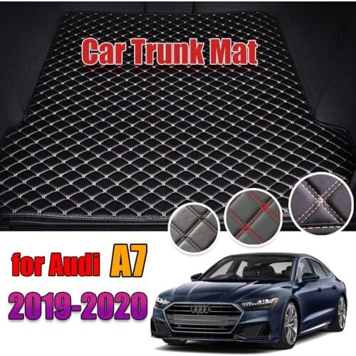 The Trunk Cargo Leather Liner Car Boot Liner Cargo Compartment Floor Carpet Mud Kick For Audi A7 2019-2020