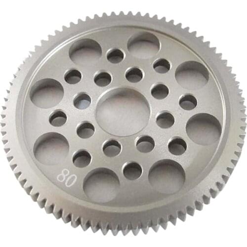 LCLL-Aluminum alloy 48p Spur Gear 80t for Sakura D3 Cs S Xi XIS 1/10 Drift Racing Car