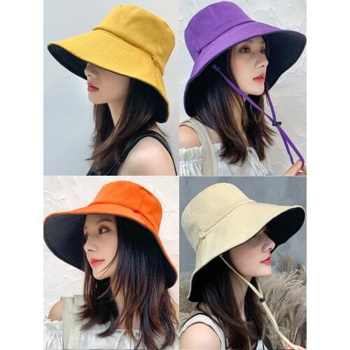 Summer fisherman hat women Korean sunscreen UV sun Japanese ladies fashion sunscreen hat women hat bucket hat hats for women