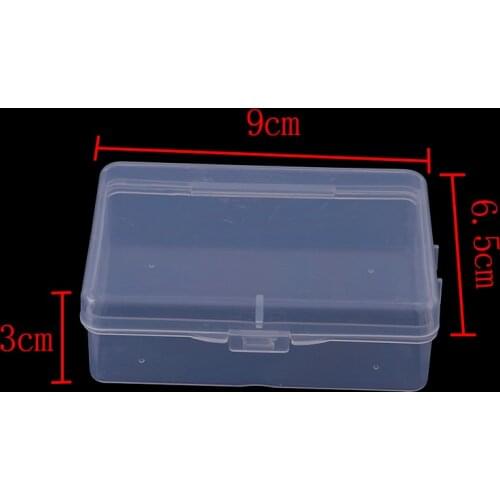 Hot! Multipurpose Transparent Plastic Storage Box Clear Square Box 9cm*6.5cm*3cm