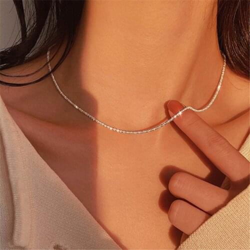 MUKO GEMS Silver Chains