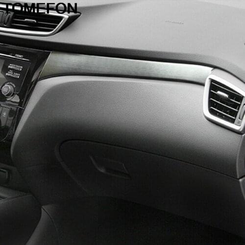 TOMEFON For Nissan Rogue X-Trail T32 2014 2015 2016 2017 2018 Interior Central Control Instrument Panel Molding Cover Trim ABS