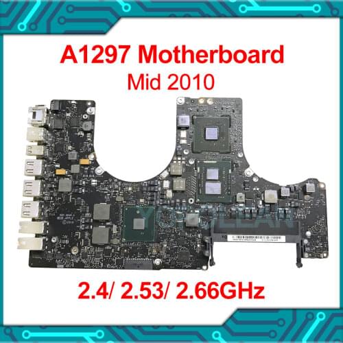 Original Tested A1297 Motherboard 820-2849-A For Macbook Pro 17" Logic Board 2010 year