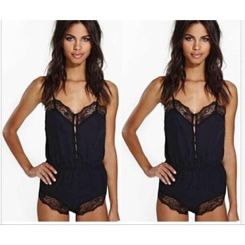 Sexy Product Erotic Women Plus Size Lace Spaghetti Strap Bodycon Lingerie Backless Button Solid Women Costumes vestido de festa