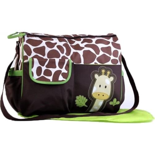 Cartoon diaper bagm , lovely mummy nappy bag with urinal pad