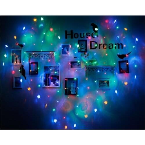 LED Lantern Clip String Light Love Curtain Light Heart-shaped Confession Proposal Light Girl Christmas Decoration Light 2021