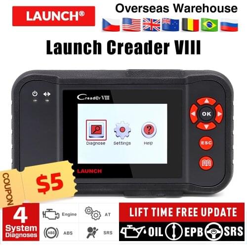 Top 2020 New Arrival Auto Code Reader 100% Original Launch Creader VIII Multi-language Creader 8 free shipping