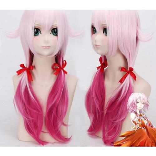 Yuzuriha Inori Wig Gulity Crown Cosplay Wig Pink Synthetic Hair Anime Gulity Crown Yuzuriha Inori Cosplay Hair