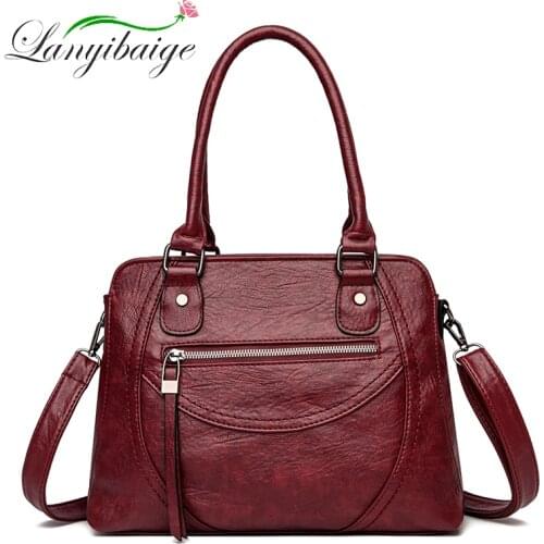 Ladie PU Leather Shoulder Bag Luxury Designer Handbag High Quality Ladies Sac Retro Large Capacity Fashion Sac A Main New Summer
