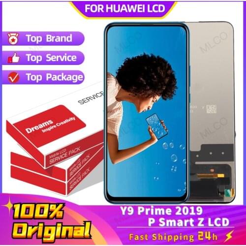 100% Original 6.59'' For Huawei Y9 Prime 2019/P Smart Z LCD Display STK-LX1 Touch Screen Digitizer Assembly parts