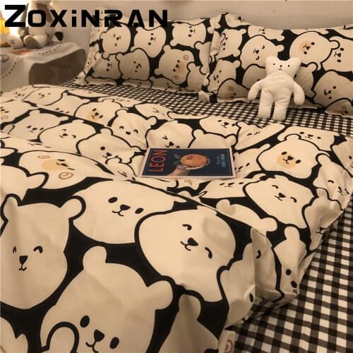 140x190 Bed Adornment Anime Bedding Bed Adornment 1 Person Nordic Double Bed ...90 X 19 Duvet Cover...complete Double