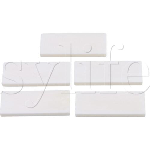 5 Pieces 51x19x4.8mm White Blank Bone Nut for Acoustic Guitar Accessory