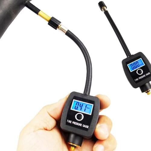Digital Portable Tire Pressure Gauge Back Light Screen MTB Bicycle Tire Pressure Tester For Car Motorcycle Bike Accessories