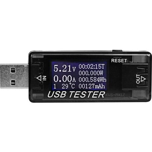 Digital USB Volt Current Voltage Tester Battery Voltage Capacity Detector Indicator Meter Doctor Charger LED Voltmeter Meter