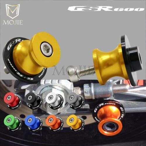 For SUZUKI GSR600 GSR 600 2006-2010 2007 2008 2009 Motorcycle 8mm Aluminum Swingarm Spools Slider Swingarm Stand Screws Slider
