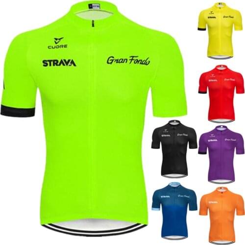 STRAVA Top Green Cycling Jersey Mens Bicycle Clothing Maillot Ciclismo 2021 Pro Breathable MTB Bike Jersey Road Cycling Shirt