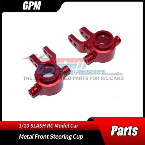 GPM 1/10 HUANQI 727 SLASH 4X4 Short-course Truck Accessories Metal Aluminum Alloy Front Steering Cup RC Car Parts