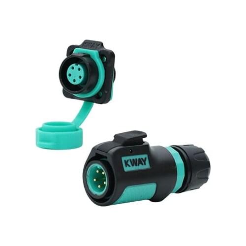 K12 M12 Deutsch Automotive Electric Waterproof IP68 5 Pin Connector Sodering Gold Pating Plug Socket Motorcycle Medical Lighting