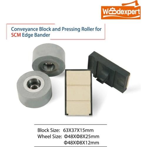 Pressing Wheel Roller&Conveyor Chain Pad for SCM and Yuetong Automatic Edge Banding Machine 10PCS/Lot FLK011