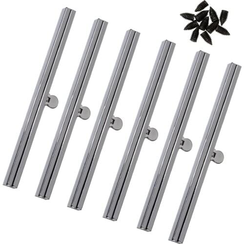 LMDZ 19cm/6Pcs DIY Handbag Metal Frame Purse Kiss Clasp Lock Handle Coin Bags Supplies for Purse Making Accessories