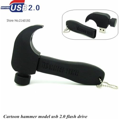 Cute Tools Gift Cartoon model hammer usb flash drive 4gb/8gb/16gb/32gb USB2.0 Memory Stick pen drive real capacity