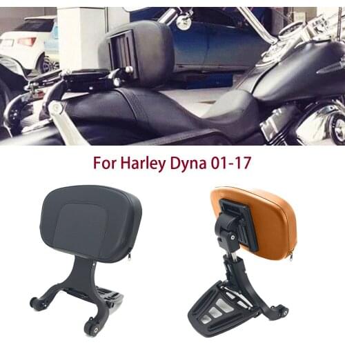 Motorcycle Multi Purpose Driver Passenger Backrest For Harley Dyna 2001-2017 FXDF FXDL FXDB FLD
