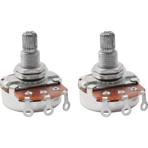 Musiclily Metric Full Size 18mm Split Shaft Pots B500K Guitar Potentiometers (2 Pieces )