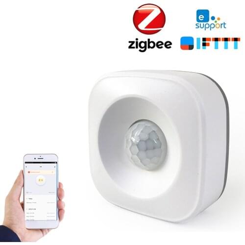 ZigBee PIR Motion Sensor 360° Detection Angle eWelink Powered Wireless Passive Infrared Detector Burglar Alarm eWelink Control
