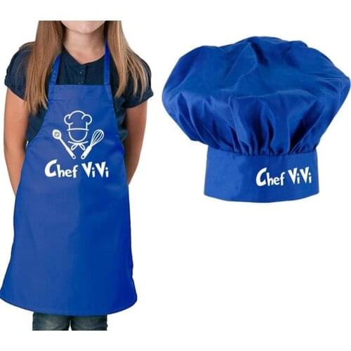 Personalized Chef Apron and Chef Hat Set, Custom Apron For Boys Girls Kids Little Chef, Custom Birthday Gifts With Name