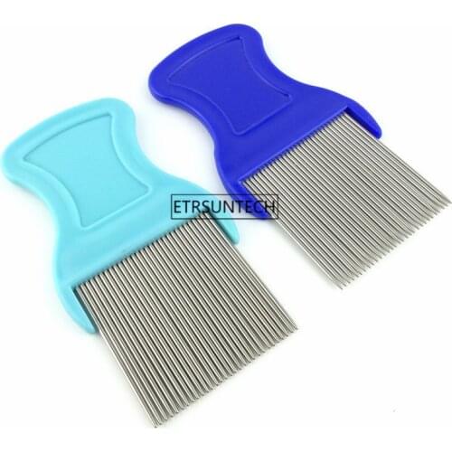 200pcs Stainless Steel Teeth Hair Brush Dog Grooming Brush Dogs Cat Removed Flea Combs Pet Supplies