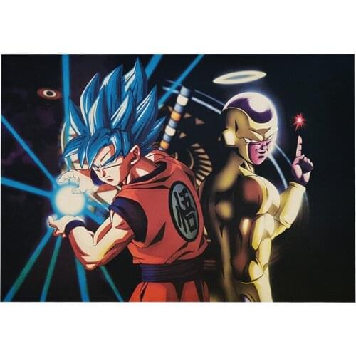 Dragon Ball Z Anime Poster Stickers Decorative paintings First generation Goku Vegeta ecoration Pictures Gift