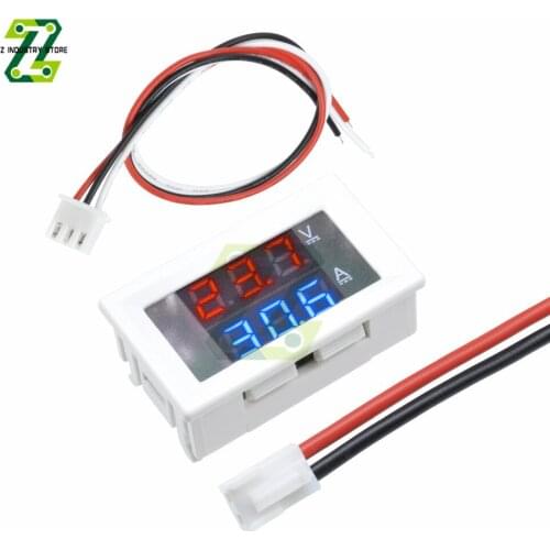 DC 100V 10A LED Digital Voltmeter Ammeter Voltage Current Indicator Car Motorcycle Voltage Current Meter Tester Monitor Panel