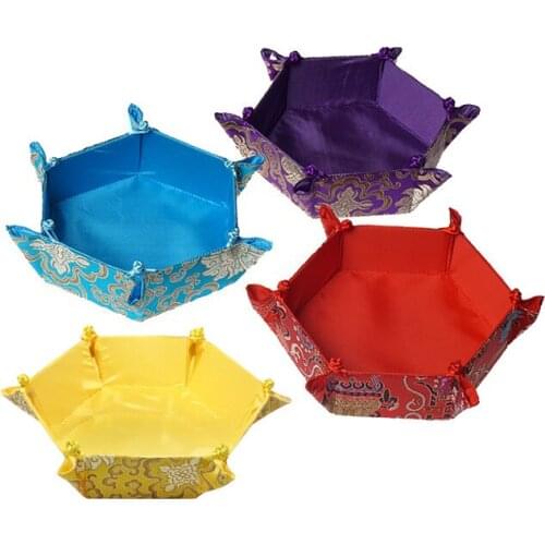 Chinese Style Cloth Tray for Storage Montessori Life Practical Materials Early Educational Equipment Kids Organization Learning